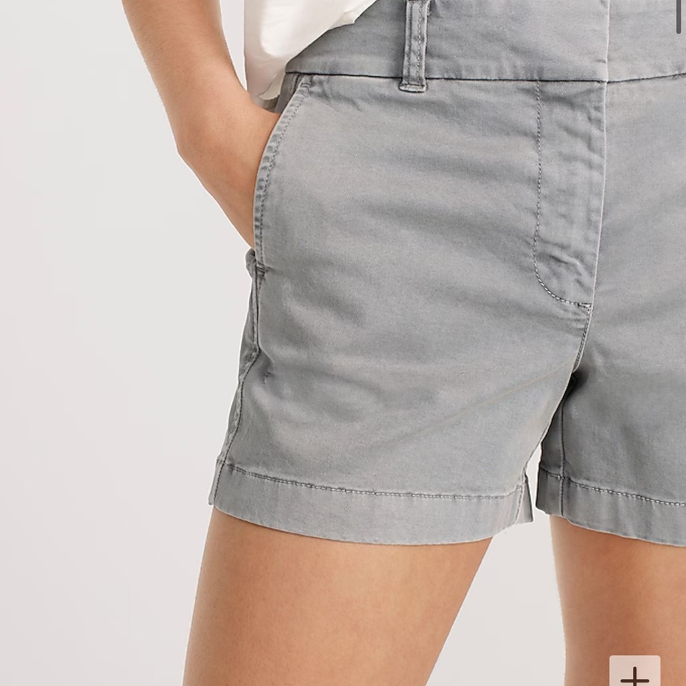 J Crew Stretch Chino Shorts 4” | Grey color | Size 6